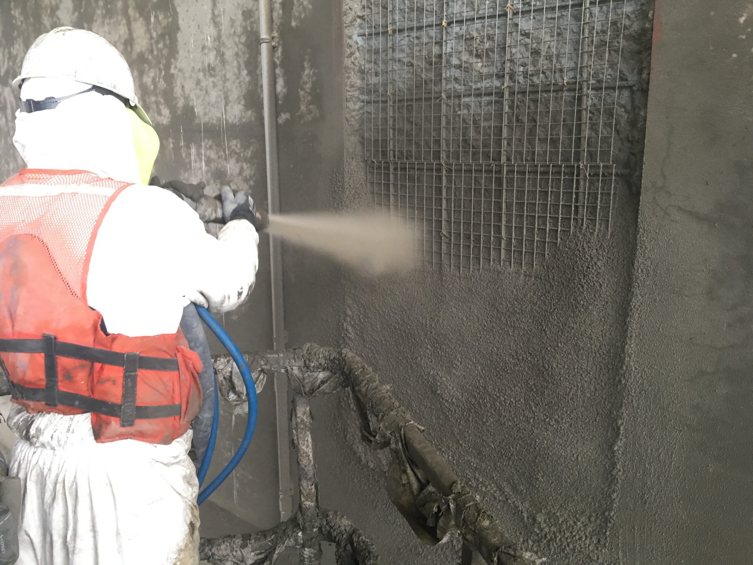 shotcrete tank construction